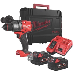 Milwaukee M18 FPD3-502X FUEL Gen 4 18V 2 x 5.0Ah Li-Ion Brushless Cordless Combi Drill