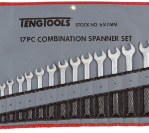Combination Spanner Set 6-22 mm Tool Roll 17 Pieces