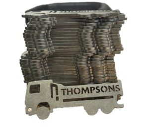 Thompsons Tipper Steel Bottle Opener Keyring (Each)