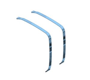 OMFB Stainless steel tank strap with EPDM/rubber | (200{L} SM 'BI' 450mm