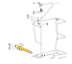 Cifa Mixer-Ladder Support Beam 550x60mm